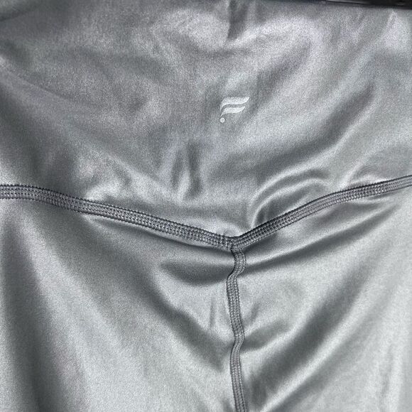 Fabletics Leggings Motion365+ Contour High-Waisted Gunmetal Gray Shine Size XL - Picture 7 of 14